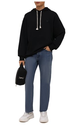 Мужской хлопковое худи ACNE STUDIOS черного цвета по цене 27750 руб., арт. CI0079/M | Фото 2 Мужской хлопковое худи ACNE STUDIOS черного цвета, арт. CI0079/M | Фото 2