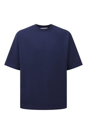 Мужская хлопковая футболка ACNE STUDIOS синего цвета по цене 19100 руб., арт. BL0278 | Фото 1 Мужская хлопковая футболка ACNE STUDIOS синего цвета, арт. BL0278 | Фото 1