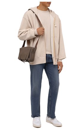Мужская хлопковая футболка ACNE STUDIOS бежевого цвета по цене 10400 руб., арт. 25E173/M | Фото 2 Мужская хлопковая футболка ACNE STUDIOS бежевого цвета, арт. 25E173/M | Фото 2