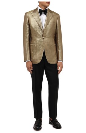 Мужской пиджак BRIONI золотого цвета по цене 871500 руб., арт. RGGB0L/0140N/VIRGILI0 | Фото 2 Мужской пиджак BRIONI золотого цвета, арт. RGGB0L/0140N/VIRGILI0 | Фото 2