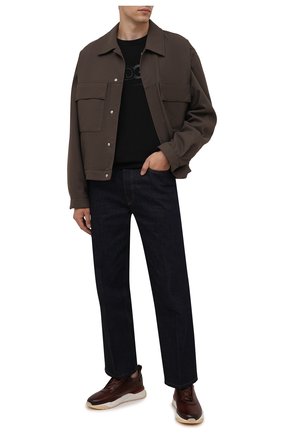 Мужские кожаные кроссовки SANTONI бордового цвета по цене 39800 руб., арт. MBIM21611WTMTDYES20 | Фото 2 Мужские кожаные кроссовки SANTONI бордового цвета, арт. MBIM21611WTMTDYES20 | Фото 2