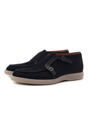 Мужские кожаные ботинки SANTONI темно-синего цвета по цене 46150 руб., арт. MGDG17825TAAEGCXU59 | Фото 1 Мужские кожаные ботинки SANTONI темно-синего цвета, арт. MGDG17825TAAEGCXU59 | Фото 1