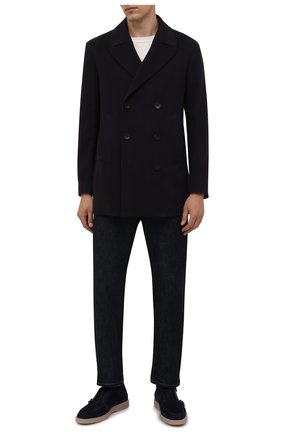 Мужские кожаные ботинки SANTONI темно-синего цвета по цене 46150 руб., арт. MGDG17825TAAEGCXU59 | Фото 2 Мужские кожаные ботинки SANTONI темно-синего цвета, арт. MGDG17825TAAEGCXU59 | Фото 2