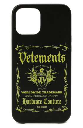 Чехол для iphone 12 pro max VETEMENTS черного цвета по цене 24650 руб., арт. UA52SA300X 2410/W/BLACK/NE0N YELL0W 12 PR0 MAX | Фото 1 Чехол для iphone 12 pro max VETEMENTS черного цвета, арт. UA52SA300X 2410/W/BLACK/NE0N YELL0W 12 PR0 MAX | Фото 1