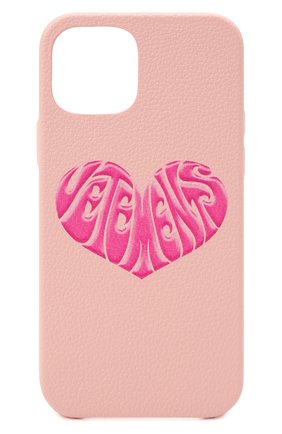Чехол для iphone 12 pro VETEMENTS розового цвета по цене 24650 руб., арт. UA52SA220P 2410/W/BABY PINK 12 PR0 | Фото 1 Чехол для iphone 12 pro VETEMENTS розового цвета, арт. UA52SA220P 2410/W/BABY PINK 12 PR0 | Фото 1