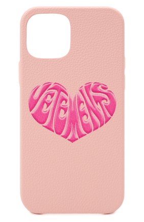 Чехол для iphone 12 pro VETEMENTS розового цвета, арт. UA52SA220P 2410/W/BABY PINK 12 PR0 | Фото 1 (Материал: Пластик)