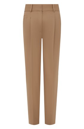 Женские шерстяные брюки STELLA MCCARTNEY светло-бежевого цвета, арт. 603697/SNB53 | Фото 1 (Материал внешний: Шерсть; Длина (брюки, джинсы): Стандартные; Случай: Формальный; Силуэт Ж (брюки и джинсы): Прямые; Стили: Классический; Женское Кросс-КТ: Брюки-одежда)