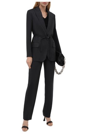Женский шерстяной жакет STELLA MCCARTNEY серого цвета по цене 113000 руб., арт. 603699/SNB53 | Фото 2 Женский шерстяной жакет STELLA MCCARTNEY серого цвета, арт. 603699/SNB53 | Фото 2 (Материал внешний: Шерсть; Рукава: Длинные; Материал подклада: Вискоза; Длина (для топов): Удлиненные; 1-2-бортные: Однобортные; Женское Кросс-КТ: Жакет-одежда; Стили: Классический; Случай: Повседневный)