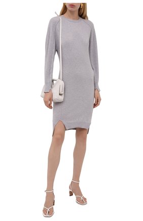 Женское шерстяное платье STELLA MCCARTNEY серого цвета по цене 73800 руб., арт. 603688/S2254 | Фото 2 Женское шерстяное платье STELLA MCCARTNEY серого цвета, арт. 603688/S2254 | Фото 2 (Длина Ж (юбки, платья, шорты): Мини; Материал внешний: Шерсть; Рукава: Длинные; Женское Кросс-КТ: Платье-одежда; Случай: Повседневный; Стили: Кэжуэл; Кросс-КТ: Трикотаж)