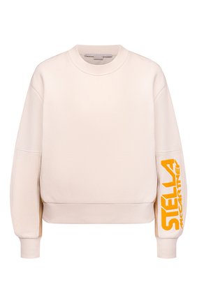 Женский хлопковый свитшот STELLA MCCARTNEY кремвого цвета по цене 72700 руб., арт. 603661/S0W79 | Фото 1 Женский хлопковый свитшот STELLA MCCARTNEY кремвого цвета, арт. 603661/S0W79 | Фото 1 (Материал внешний: Хлопок; Рукава: Длинные; Длина (для топов): Стандартные; Женское Кросс-КТ: Свитшот-одежда, Свитшот-спорт; Стили: Спорт-шик)
