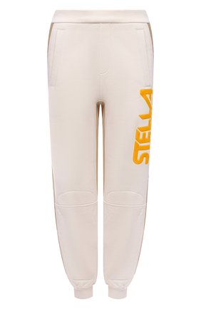 Женские хлопковые джоггеры STELLA MCCARTNEY кремвого цвета по цене 54100 руб., арт. 603658/S0W79 | Фото 1 Женские хлопковые джоггеры STELLA MCCARTNEY кремвого цвета, арт. 603658/S0W79 | Фото 1 (Длина (брюки, джинсы): Стандартные; Материал внешний: Хлопок; Кросс-КТ: Трикотаж; Силуэт Ж (брюки и джинсы): Джоггеры; Стили: Спорт-шик; Женское Кросс-КТ: Джоггеры - брюки, Брюки-спорт)