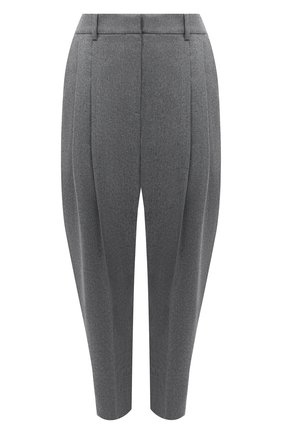 Женские шерстяные брюки STELLA MCCARTNEY светло-серого цвета по цене 51650 руб., арт. 591964/SNB53 | Фото 1 Женские шерстяные брюки STELLA MCCARTNEY светло-серого цвета, арт. 591964/SNB53 | Фото 1 (Материал внешний: Шерсть; Случай: Формальный; Силуэт Ж (брюки и джинсы): Прямые; Стили: Классический; Длина (брюки, джинсы): Укороченные; Женское Кросс-КТ: Брюки-одежда)