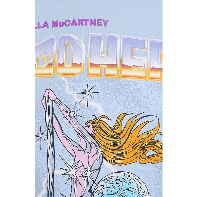 фото Хлопковая футболка stella mccartney