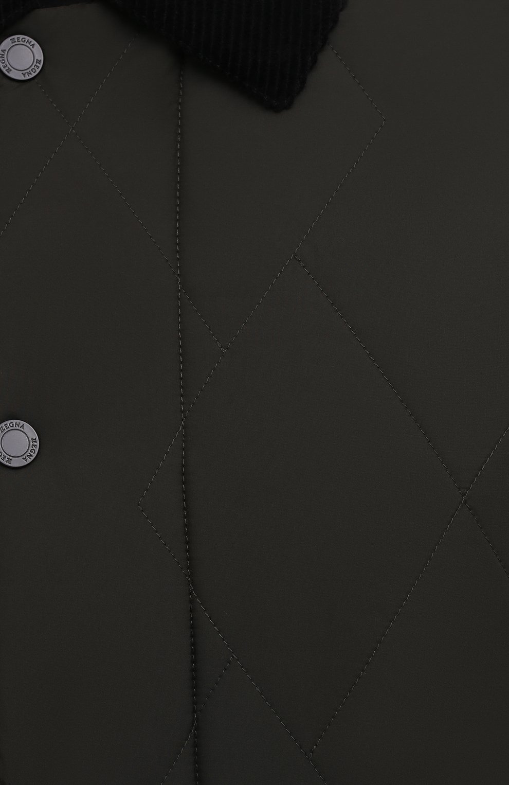 Мужская утепленная куртка Z ZEGNA хаки цвета, арт. VY023/ZZ122 | Фото 5 (Кросс-КТ: Куртка; Рукава: Длинные; Материал внешний: Синтетический материал; Мужское Кросс-КТ: утепленные куртки; Материал подклада: Синтетический материал; Длина (верхняя одежда): Короткие; Стили: Кэжуэл)