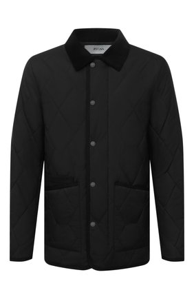 Мужская утепленная куртка Z ZEGNA черного цвета по цене 69950 руб., арт. VY023/ZZ122 | Фото 1 Мужская утепленная куртка Z ZEGNA черного цвета, арт. VY023/ZZ122 | Фото 1