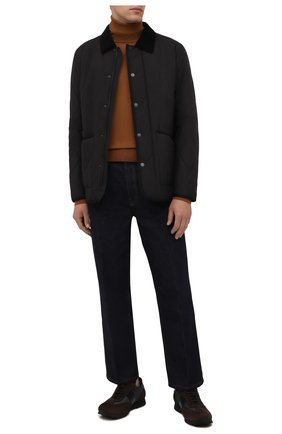 Мужская утепленная куртка Z ZEGNA черного цвета по цене 69950 руб., арт. VY023/ZZ122 | Фото 2 Мужская утепленная куртка Z ZEGNA черного цвета, арт. VY023/ZZ122 | Фото 2
