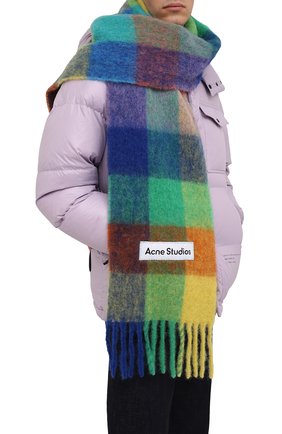 Мужской шарф ACNE STUDIOS разноцветного цвета по цене 22800 руб., арт. CA0084/M | Фото 2 Мужской шарф ACNE STUDIOS разноцветного цвета, арт. CA0084/M | Фото 2 (Материал: Шерсть; Кросс-КТ: шерсть)