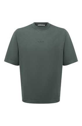 Мужская хлопковая футболка ACNE STUDIOS зеленого цвета по цене 19100 руб., арт. BL0278 | Фото 1 Мужская хлопковая футболка ACNE STUDIOS зеленого цвета, арт. BL0278 | Фото 1