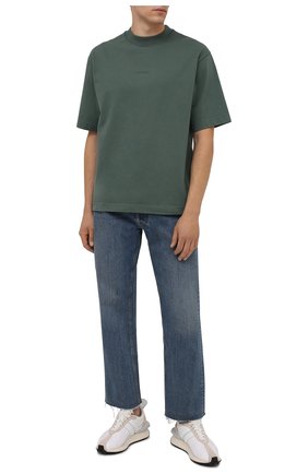 Мужская хлопковая футболка ACNE STUDIOS зеленого цвета по цене 19100 руб., арт. BL0278 | Фото 2 Мужская хлопковая футболка ACNE STUDIOS зеленого цвета, арт. BL0278 | Фото 2