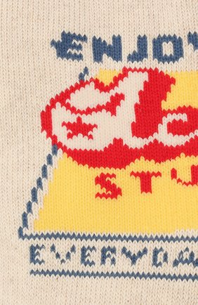 Женские хлопковые носки ACNE STUDIOS кремвого цвета по цене 4710 руб., арт. C80104/W | Фото 2 Женские хлопковые носки ACNE STUDIOS кремвого цвета, арт. C80104/W | Фото 2