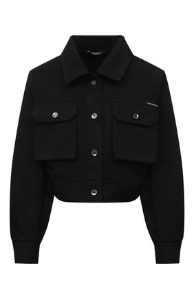 Женская джинсовая куртка DOLCE & GABBANA черного цвета по цене 66200 руб., арт. F9J02D/G902A | Фото 1 Женская джинсовая куртка DOLCE & GABBANA черного цвета, арт. F9J02D/G902A | Фото 1 (Длина (верхняя одежда): Короткие; Материал внешний: Хлопок; Рукава: Длинные; Стили: Гламурный, Милитари; Кросс-КТ: Куртка, Деним)