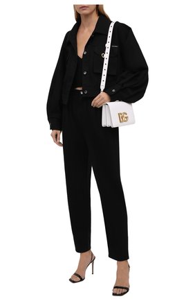 Женская джинсовая куртка DOLCE & GABBANA черного цвета по цене 66200 руб., арт. F9J02D/G902A | Фото 2 Женская джинсовая куртка DOLCE & GABBANA черного цвета, арт. F9J02D/G902A | Фото 2 (Длина (верхняя одежда): Короткие; Материал внешний: Хлопок; Рукава: Длинные; Стили: Гламурный, Милитари; Кросс-КТ: Куртка, Деним)