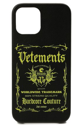 Чехол для iphone 12 pro max VETEMENTS черного цвета по цене 24650 руб., арт. UA52SA300X 2410/M/BLACK/NE0N YELL0W 12 PR0 MAX | Фото 1 Чехол для iphone 12 pro max VETEMENTS черного цвета, арт. UA52SA300X 2410/M/BLACK/NE0N YELL0W 12 PR0 MAX | Фото 1