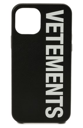 Кожаный чехол для iphone 12 pro VETEMENTS черного цвета по цене 29950 руб., арт. UA52SA520W 2409/W/BLACK/WHITE 12 PR0 | Фото 1 Кожаный чехол для iphone 12 pro VETEMENTS черного цвета, арт. UA52SA520W 2409/W/BLACK/WHITE 12 PR0 | Фото 1 (Женское Кросс-КТ: Кожа iPhone)