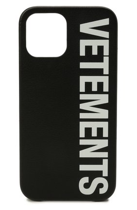 Кожаный чехол для iphone 12 pro max VETEMENTS черного цвета по цене 29950 руб., арт. UA52SA500W 2409/W/BLACK/WHITE 12 PR0 MAX | Фото 1 Кожаный чехол для iphone 12 pro max VETEMENTS черного цвета, арт. UA52SA500W 2409/W/BLACK/WHITE 12 PR0 MAX | Фото 1 (Женское Кросс-КТ: Кожа iPhone)
