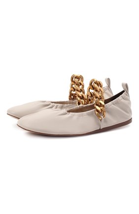 Женские балетки falabella STELLA MCCARTNEY бежевого цвета по цене 49950 руб., арт. 800379/KP028 | Фото 1 Женские балетки falabella STELLA MCCARTNEY бежевого цвета, арт. 800379/KP028 | Фото 1 (Подошва: Плоская; Материал внутренний: Текстиль; Материал внешний: Текстиль, Экокожа)