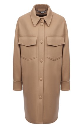 Женское шерстяное пальто STELLA MCCARTNEY бежевого цвета по цене 123000 руб., арт. 601217/SPB11 | Фото 1 Женское шерстяное пальто STELLA MCCARTNEY бежевого цвета, арт. 601217/SPB11 | Фото 1 (Материал внешний: Шерсть; Стили: Кэжуэл; 1-2-бортные: Однобортные; Длина (верхняя одежда): До середины бедра, До колена; Рукава: Длинные)