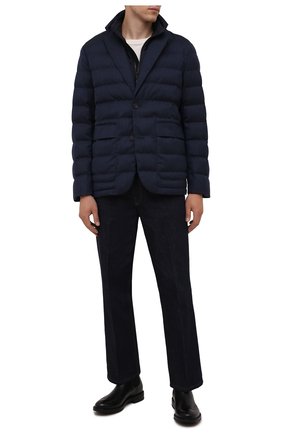 Мужская утепленная куртка Z ZEGNA темно-синего цвета по цене 92250 руб., арт. VY056/ZZ103 | Фото 2 Мужская утепленная куртка Z ZEGNA темно-синего цвета, арт. VY056/ZZ103 | Фото 2