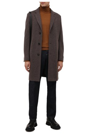Мужской кашемировое пальто ERMENEGILDO ZEGNA коричневого цвета по цене 291500 руб., арт. 277014/4DB5S0 | Фото 2 Мужской кашемировое пальто ERMENEGILDO ZEGNA коричневого цвета, арт. 277014/4DB5S0 | Фото 2 (Материал внешний: Шерсть, Кашемир; Стили: Классический; Рукава: Длинные; Длина (верхняя одежда): До середины бедра; Мужское Кросс-КТ: пальто-верхняя одежда)
