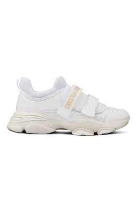 Женские кожаные кроссовки d-wander DIOR белого цвета по цене 89000 руб., арт. KCK311VEAS10W | Фото 1 Женские кожаные кроссовки d-wander DIOR белого цвета, арт. KCK311VEAS10W | Фото 1 (Подошва: Массивная)