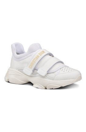 Женские кожаные кроссовки d-wander DIOR белого цвета по цене 89000 руб., арт. KCK311VEAS10W | Фото 2 Женские кожаные кроссовки d-wander DIOR белого цвета, арт. KCK311VEAS10W | Фото 2 (Подошва: Массивная)