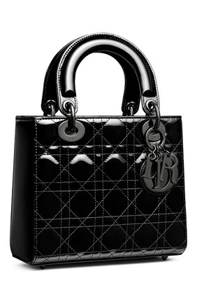 Женская сумка lady dior small DIOR черного цвета, арт. M0531NWDDM900 | Фото 2 (Материал: Натуральная кожа; Размер: small; Сумки-технические: Сумки top-handle; Женское Кросс-КТ: Вечерняя сумка)