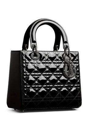 Женская сумка lady dior medium DIOR черного цвета, арт. M0565NWDDM900 | Фото 2 (Материал: Натуральная кожа; Размер: medium; Сумки-технические: Сумки top-handle; Женское Кросс-КТ: Вечерняя сумка)