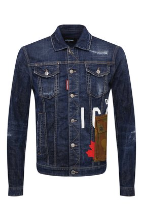 Мужская джинсовая куртка DSQUARED2 синего цвета по цене 69900 руб., арт. S79AM0024/S30342 | Фото 1 Мужская джинсовая куртка DSQUARED2 синего цвета, арт. S79AM0024/S30342 | Фото 1