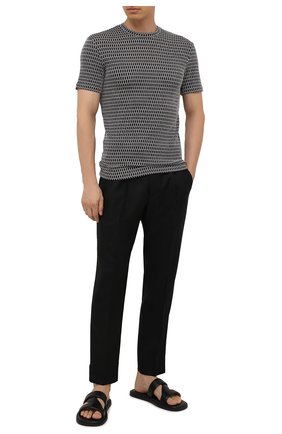 Мужская футболка из вискозы GIORGIO ARMANI темно-синего цвета по цене 29150 руб., арт. 6KSM66/SJNKZ | Фото 2 Мужская футболка из вискозы GIORGIO ARMANI темно-синего цвета, арт. 6KSM66/SJNKZ | Фото 2