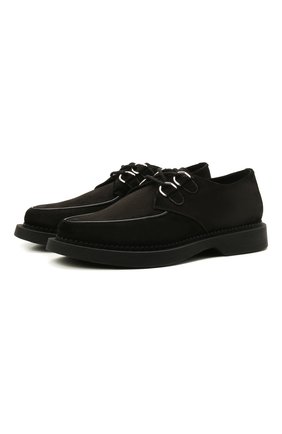 Мужские замшевые дерби teddy SAINT LAURENT черного цвета по цене 65050 руб., арт. 667606/2W500 | Фото 1 Мужские замшевые дерби teddy SAINT LAURENT черного цвета, арт. 667606/2W500 | Фото 1 (Материал внутренний: Натуральная кожа; Материал внешний: Замша; Стили: Классический)