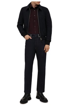 Мужская хлопковая рубашка TOM FORD бордового цвета по цене 45600 руб., арт. 2FT885/94MEKI | Фото 2 Мужская хлопковая рубашка TOM FORD бордового цвета, арт. 2FT885/94MEKI | Фото 2 (Рукава: Длинные; Материал внешний: Хлопок; Длина (для топов): Стандартные; Случай: Повседневный; Принт: Однотонные; Воротник: Кент; Манжеты: На кнопках; Рубашки М: Slim Fit; Стили: Кэжуэл)