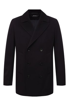 Мужской шерстяное пальто Z ZEGNA темно-синего цвета по цене 118500 руб., арт. 297735/4DG6G0 | Фото 1 Мужской шерстяное пальто Z ZEGNA темно-синего цвета, арт. 297735/4DG6G0 | Фото 1
