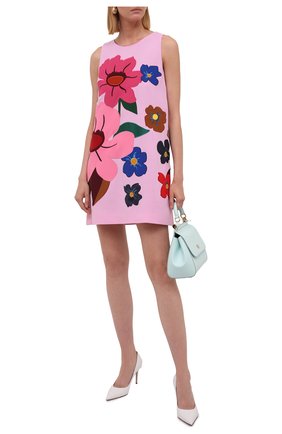 Женское шерстяное платье DOLCE & GABBANA розового цвета по цене 214500 руб., арт. F6P1ZZ/FU2TZ | Фото 2 Женское шерстяное платье DOLCE & GABBANA розового цвета, арт. F6P1ZZ/FU2TZ | Фото 2