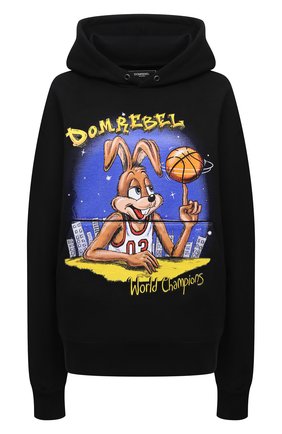 Женский хлопковое худи DOMREBEL черного цвета по цене 26400 руб., арт. MVP/H00DIE/W | Фото 1 Женский хлопковое худи DOMREBEL черного цвета, арт. MVP/H00DIE/W | Фото 1