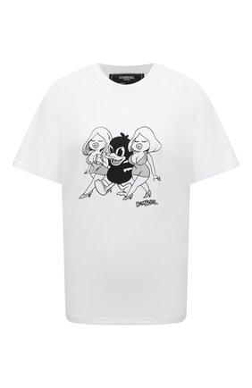 Женская хлопковая футболка DOMREBEL белого цвета по цене 12650 руб., арт. CHAMP/B0X T/W | Фото 1 Женская хлопковая футболка DOMREBEL белого цвета, арт. CHAMP/B0X T/W | Фото 1
