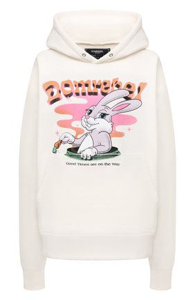 Женский хлопковое худи DOMREBEL кремвого цвета по цене 26400 руб., арт. CARR0TS/H00DIE/W | Фото 1 Женский хлопковое худи DOMREBEL кремвого цвета, арт. CARR0TS/H00DIE/W | Фото 1