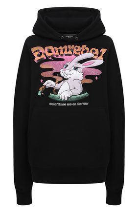 Женский хлопковое худи DOMREBEL черного цвета по цене 26400 руб., арт. CARR0TS/H00DIE/W | Фото 1 Женский хлопковое худи DOMREBEL черного цвета, арт. CARR0TS/H00DIE/W | Фото 1