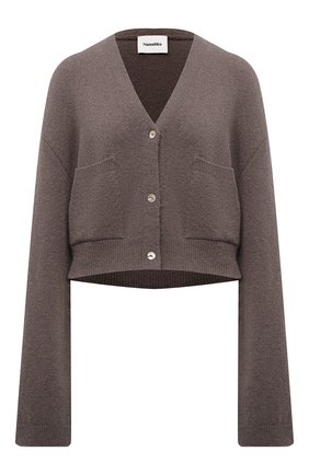 Женский кардиган NANUSHKA светло-коричневого цвета по цене 30800 руб., арт. NW21PFSW00293 | Фото 1 Женский кардиган NANUSHKA светло-коричневого цвета, арт. NW21PFSW00293 | Фото 1