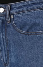 Женские джинсы NANUSHKA голубого цвета, арт. NW21CRPA01455 | Фото 5 (Кросс-КТ: Деним; Длина (брюки, джинсы): Стандартные; Силуэт Ж (брюки и джинсы): Расклешенные; Материал внешний: Хлопок, Деним; Стили: Кэжуэл)