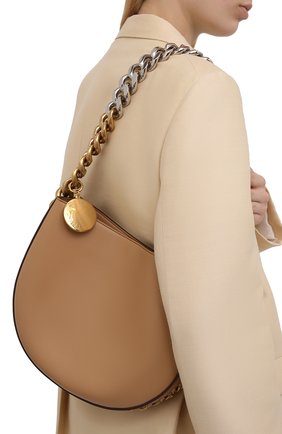 Женская сумка chunky chain medium STELLA MCCARTNEY бежевого цвета по цене 134000 руб., арт. 700236/W8839 | Фото 2 Женская сумка chunky chain medium STELLA MCCARTNEY бежевого цвета, арт. 700236/W8839 | Фото 2 (Размер: medium; Материал: Текстиль, Экокожа; Сумки-технические: Сумки top-handle)